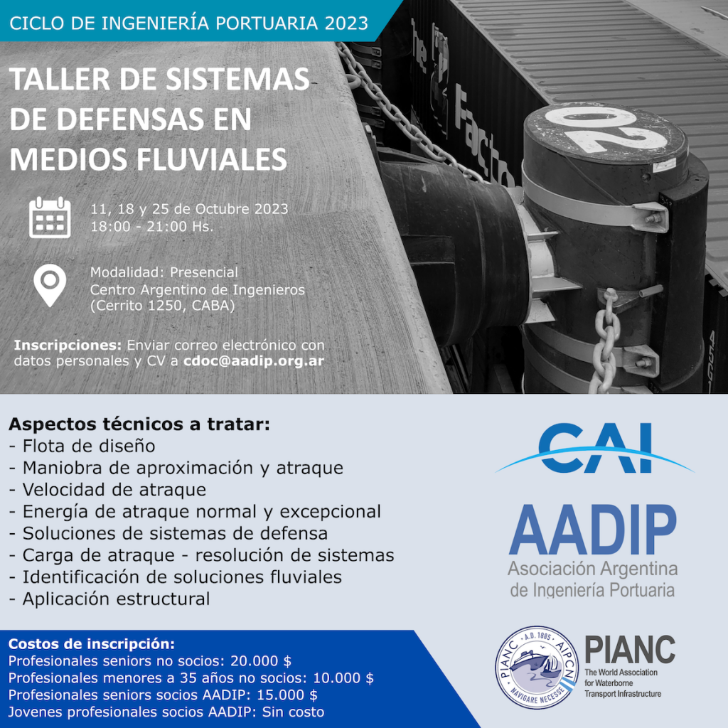 Taller de sistemas de defensas en medios fluviales