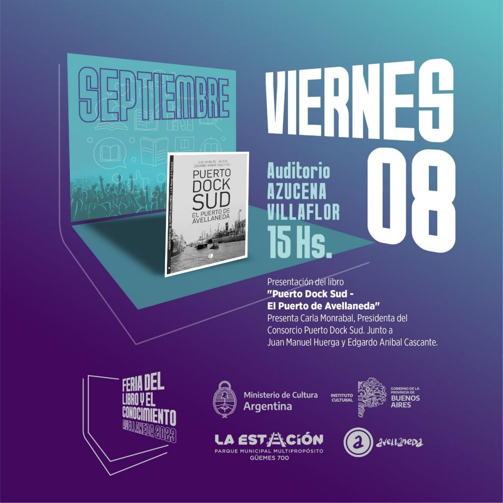 Puerto de Dock Sud lanzará su libro