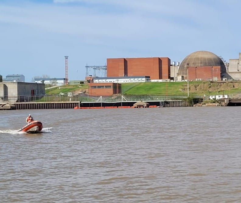 Prefectura participó de un simulacro de emergencia en la Central Nuclear Atucha